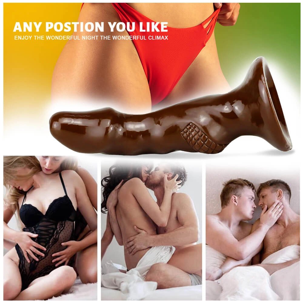 Knotted animal style pvc dildo, photo 9