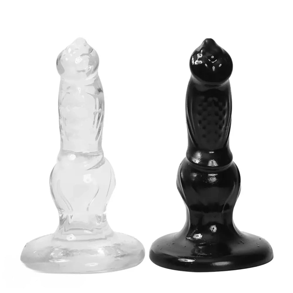 Knotted animal-style PVC dildo, photo 1