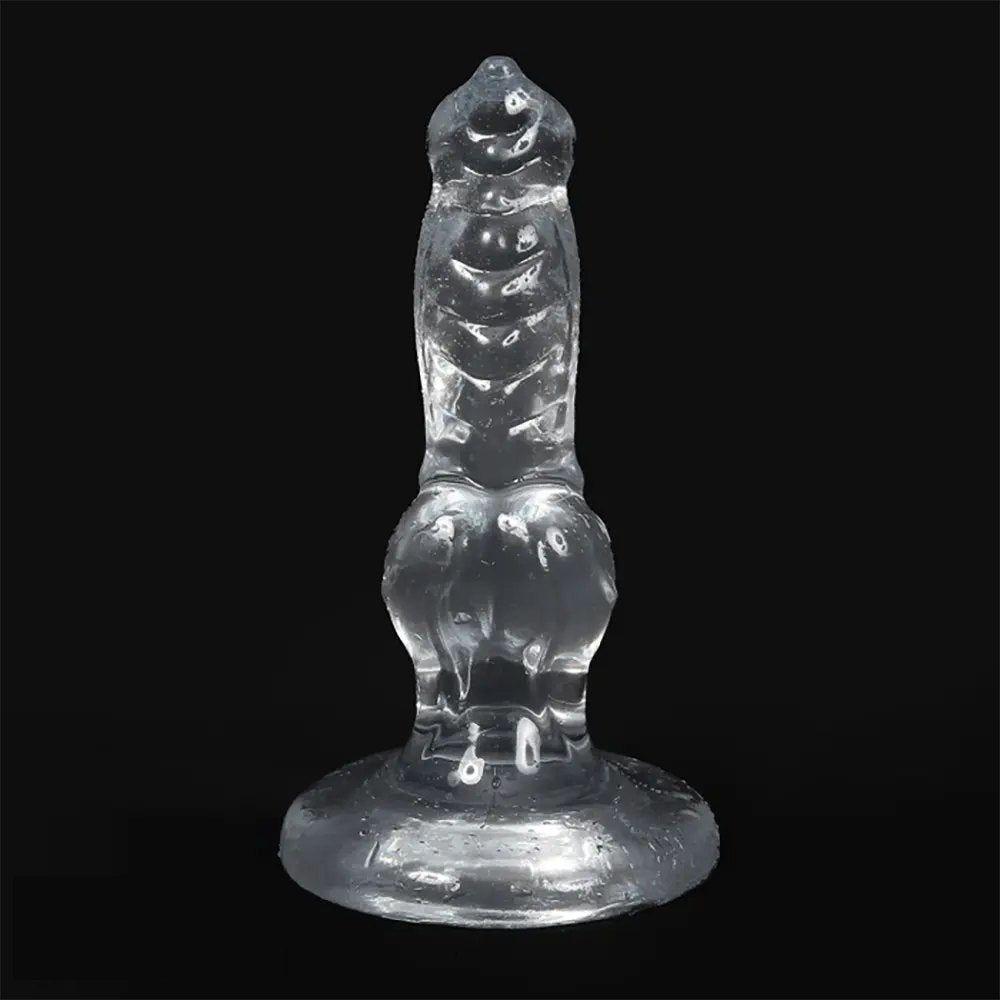 Knotted animal-style PVC dildo, photo 3