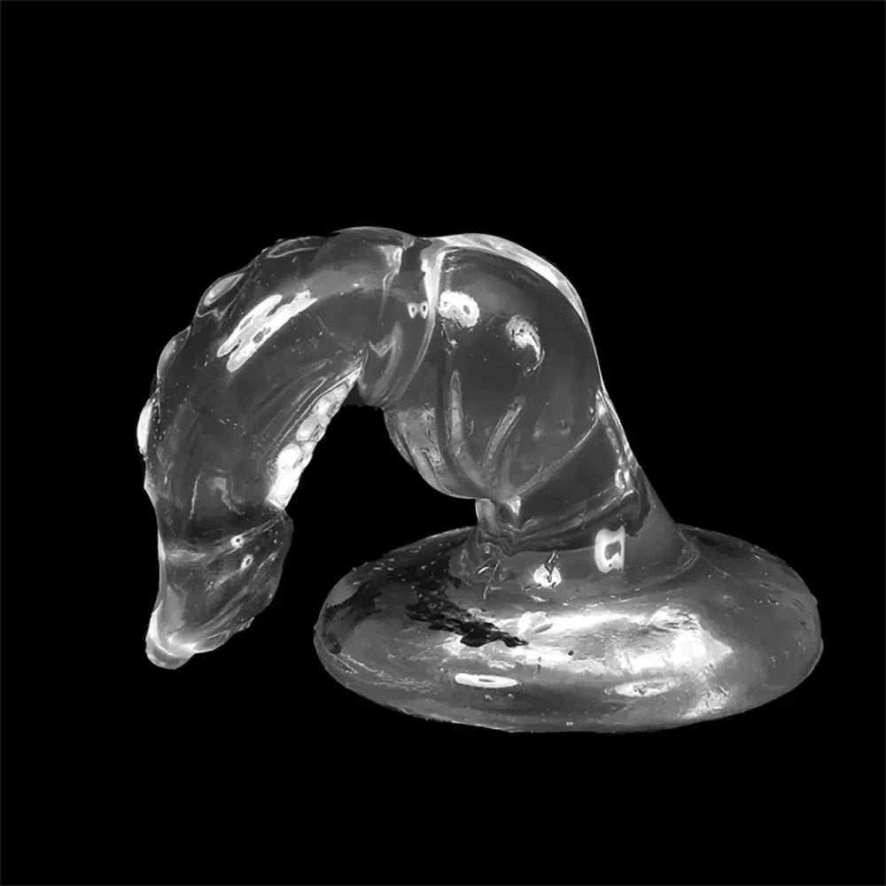 Knotted animal-style PVC dildo, photo 4