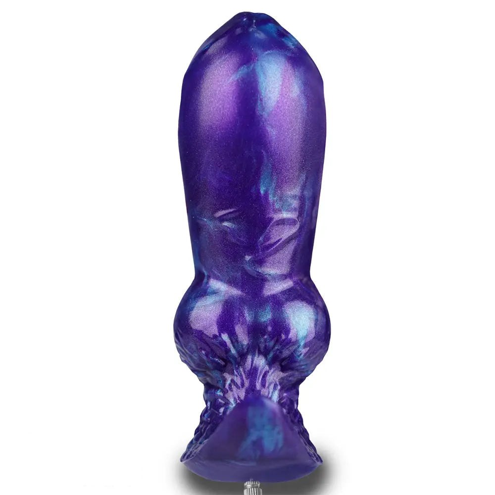 Purple and blue knotted animal dildo, photo 4