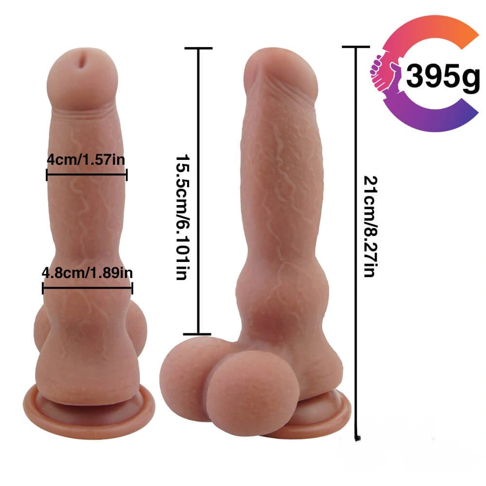 Flesh knotted animal dildo, photo 3