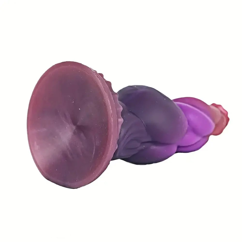 Pink to purple ombre knotted animal dildo, photo 4