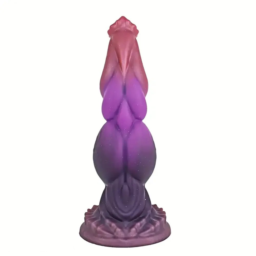 Pink to purple ombre knotted animal dildo, photo 6