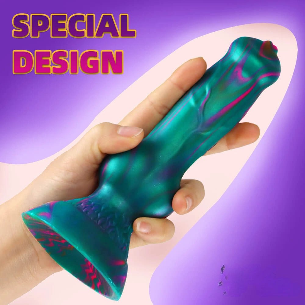 Knotted animal silicone dildo, photo 5