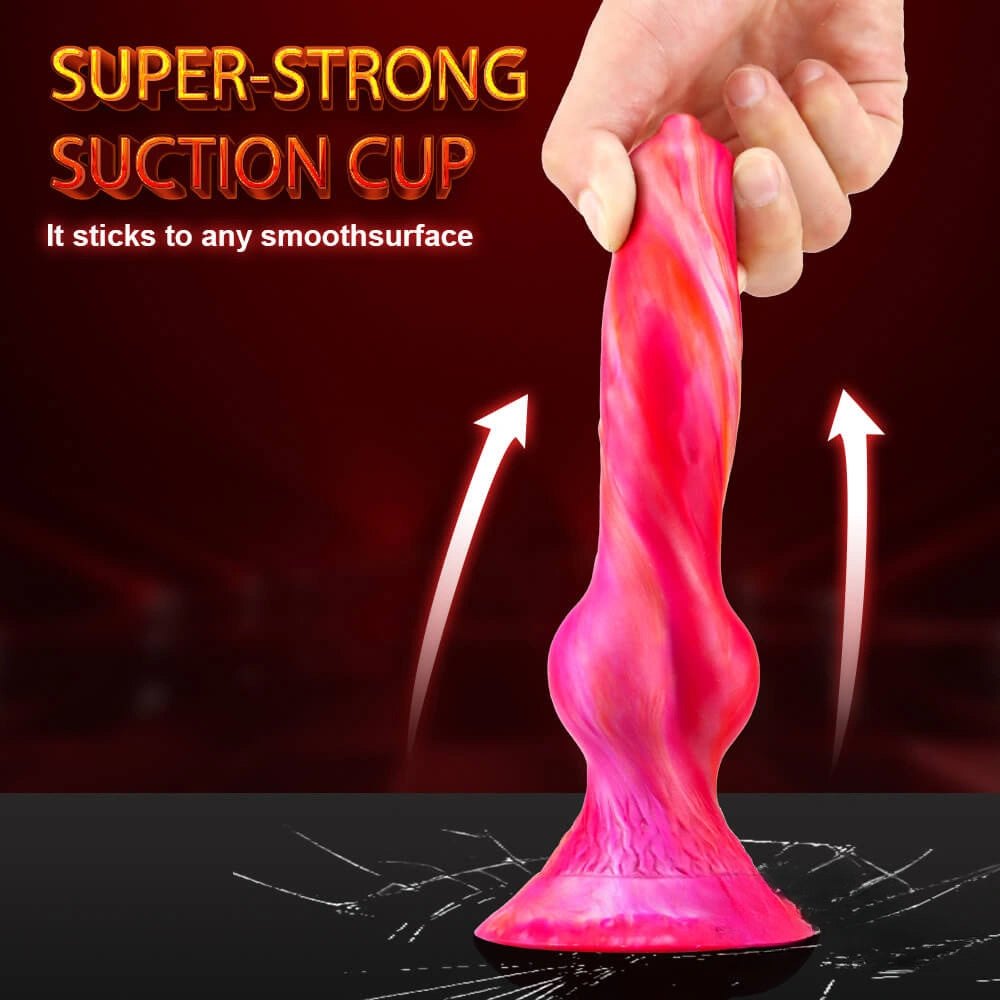 Knotted animal silicone dildo, photo 6