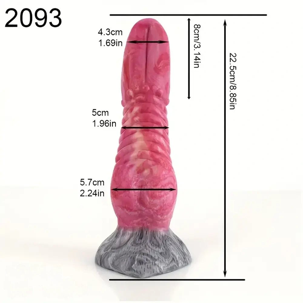 Knotted animal silicone dildo, photo 12