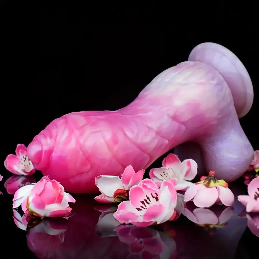 Colorful knotted animal style silicone dildo, photo 7