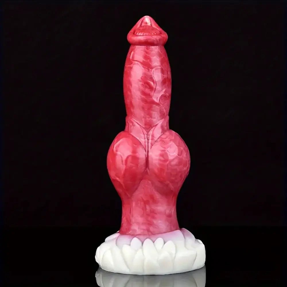 Colorful knotted animal dildo, photo 1