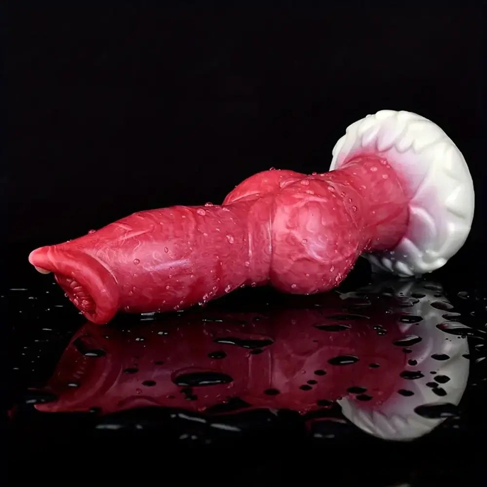 Colorful knotted animal dildo, photo 11