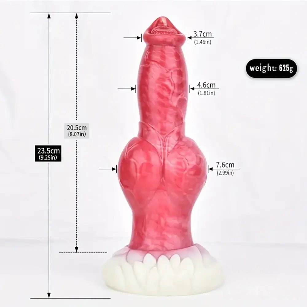 Colorful knotted animal dildo, photo 13