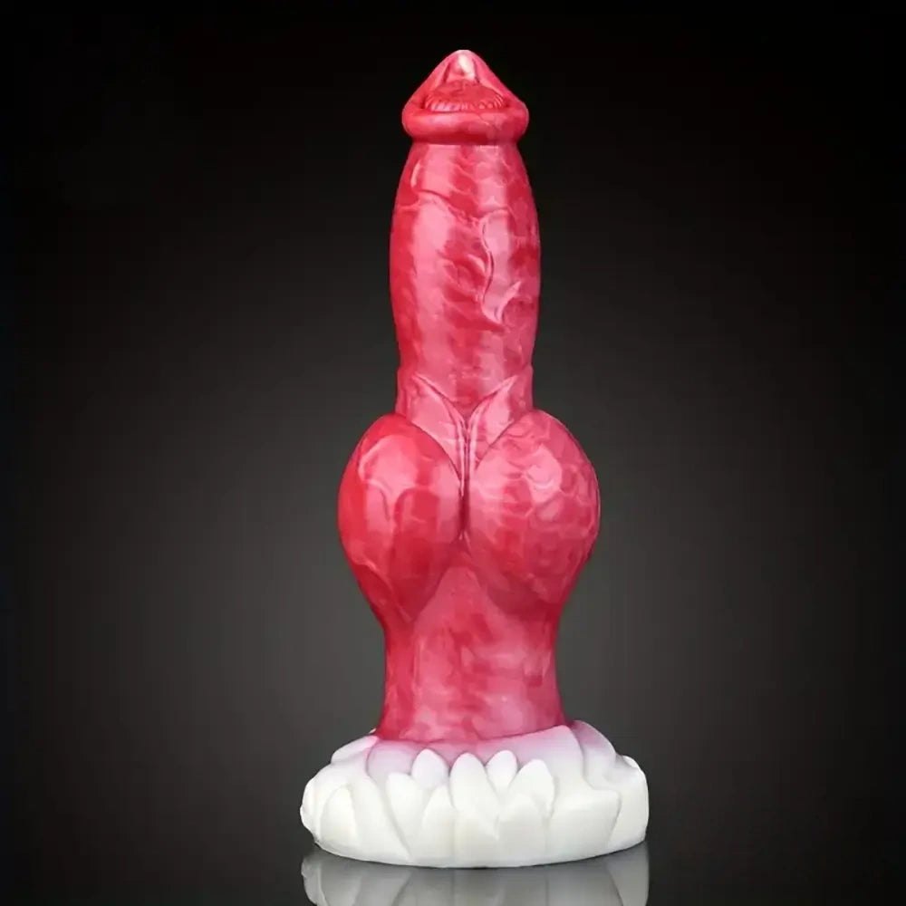 Colorful knotted animal dildo, photo 4