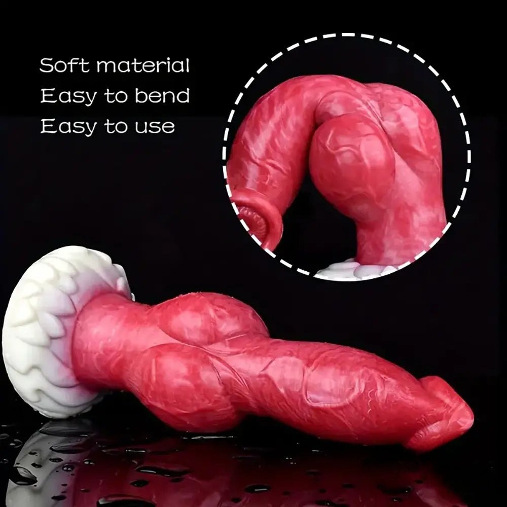 Colorful knotted animal dildo, photo 7