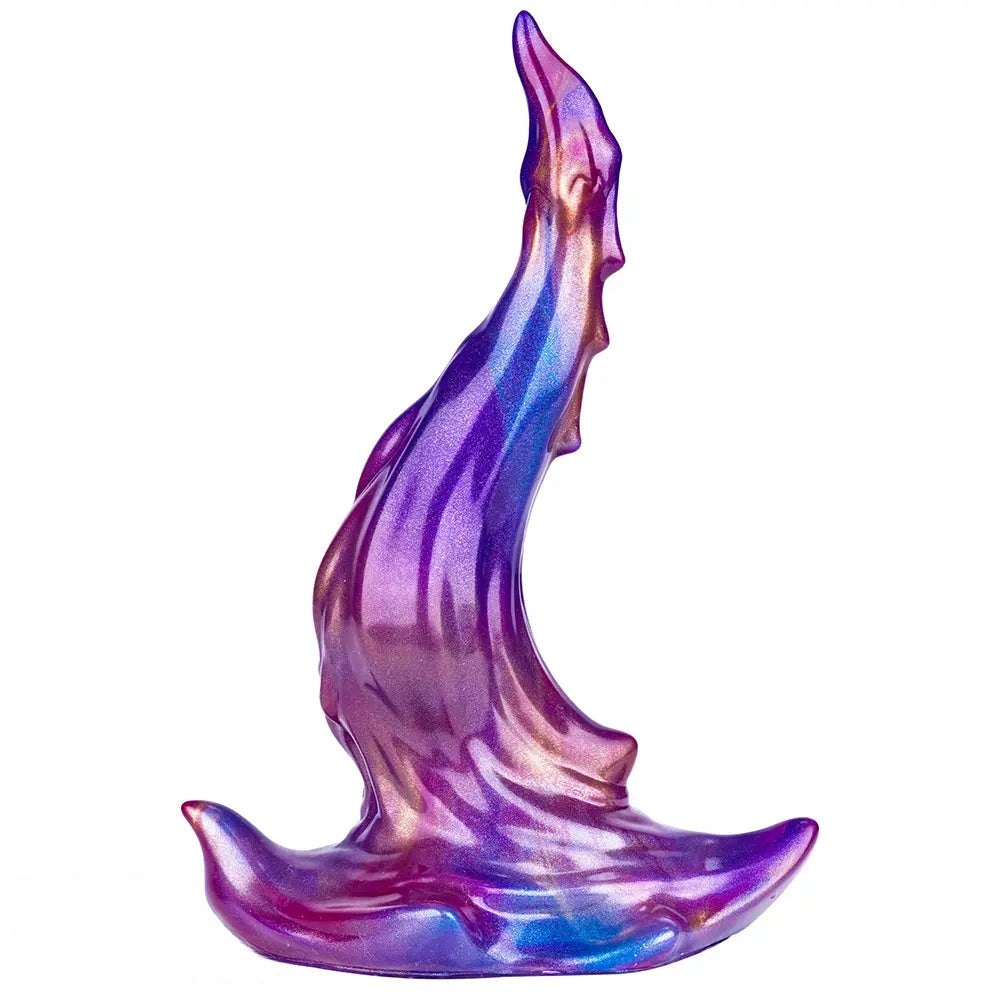Mixed-color knotted animal-style silicone dildo, photo 2