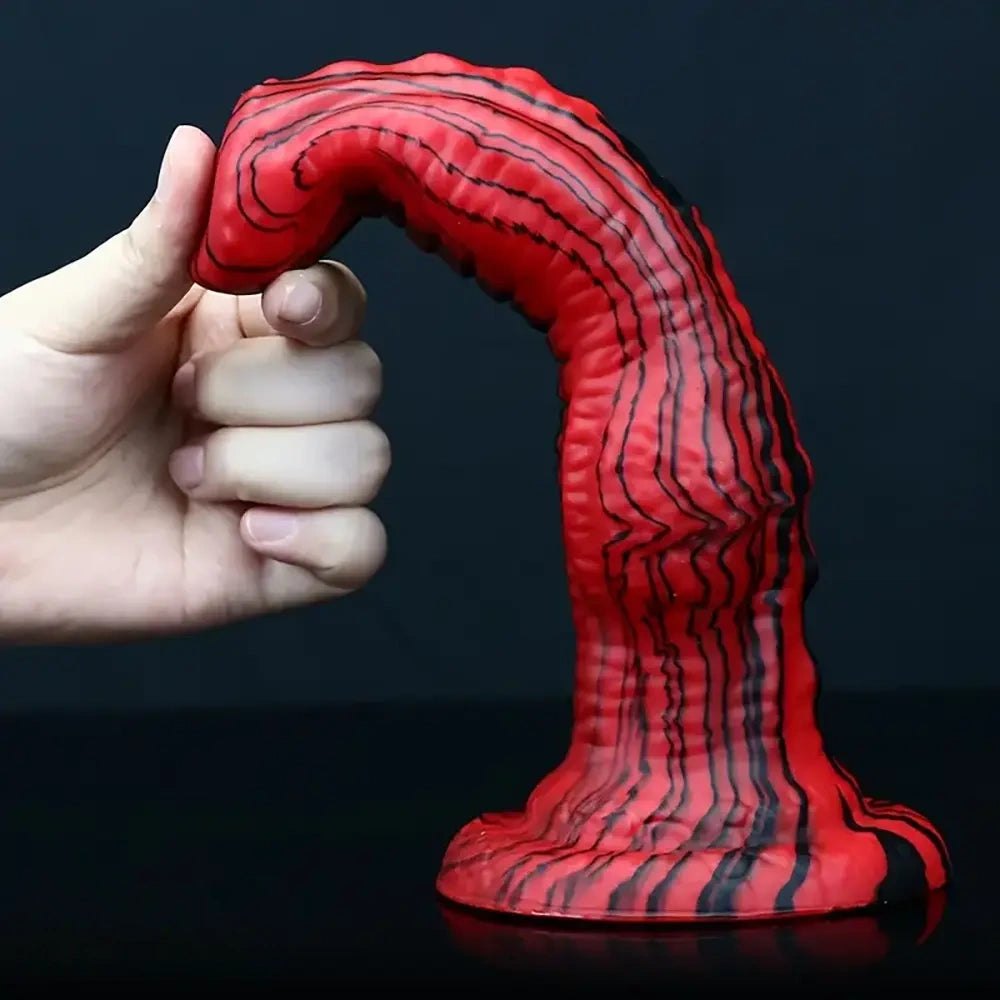 Silicone knotted animal-style dildo, photo 2
