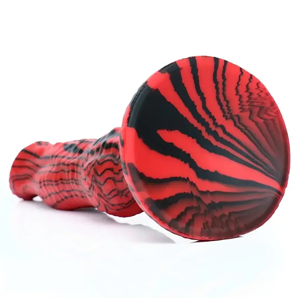 Silicone knotted animal-style dildo, photo 3