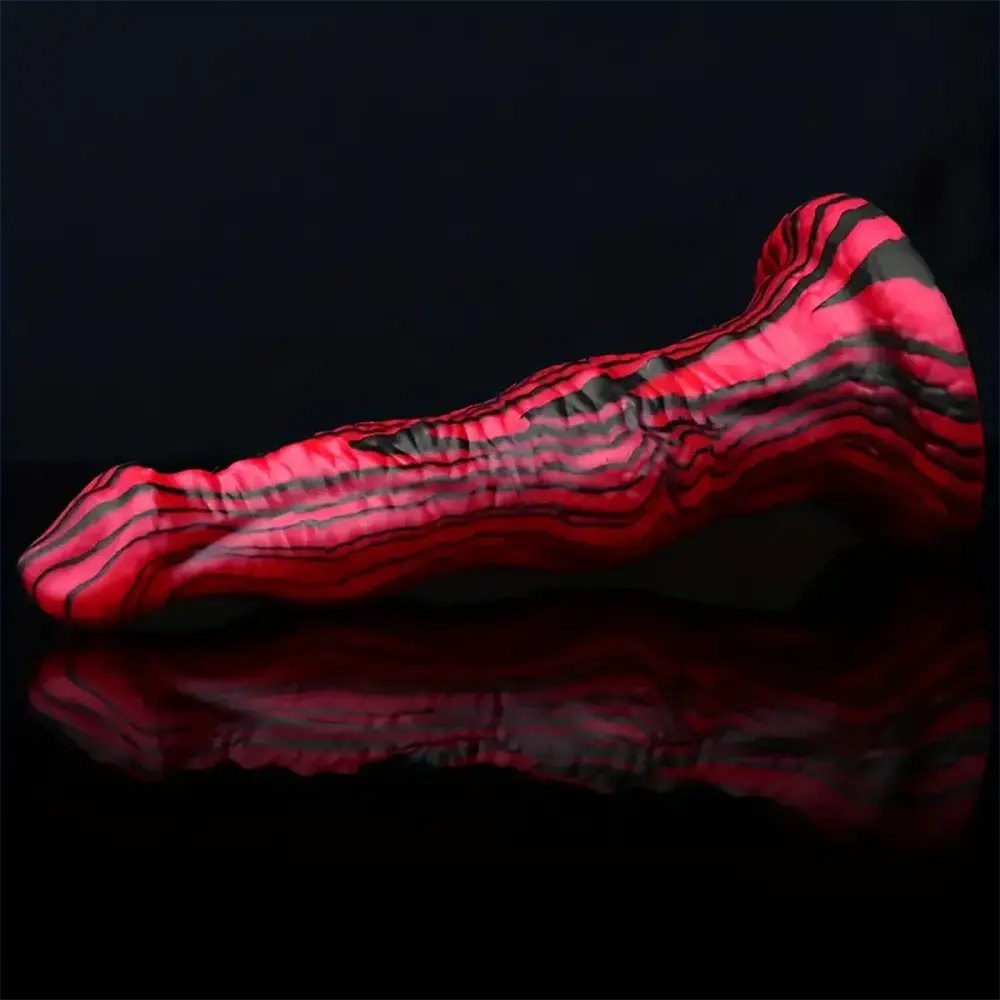 Silicone knotted animal-style dildo, photo 4