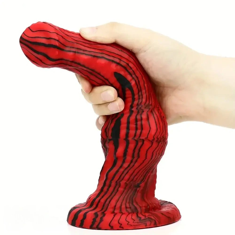 Silicone knotted animal-style dildo, photo 7