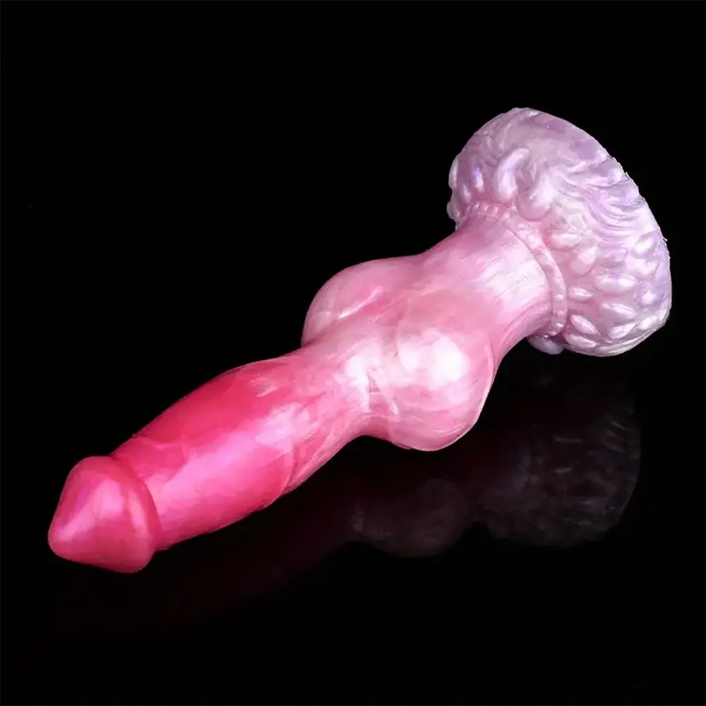 Colorful silicone knotted animal dildo, photo 4