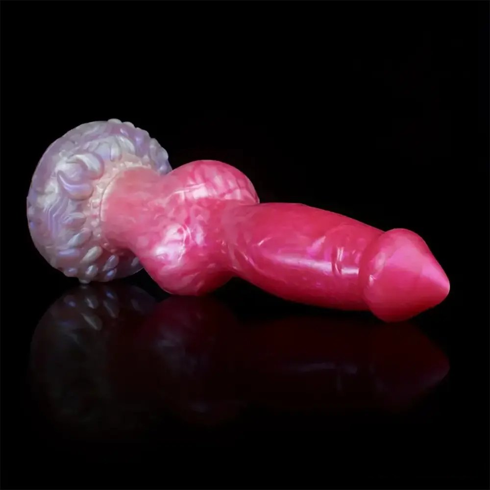 Colorful silicone knotted animal dildo, photo 5