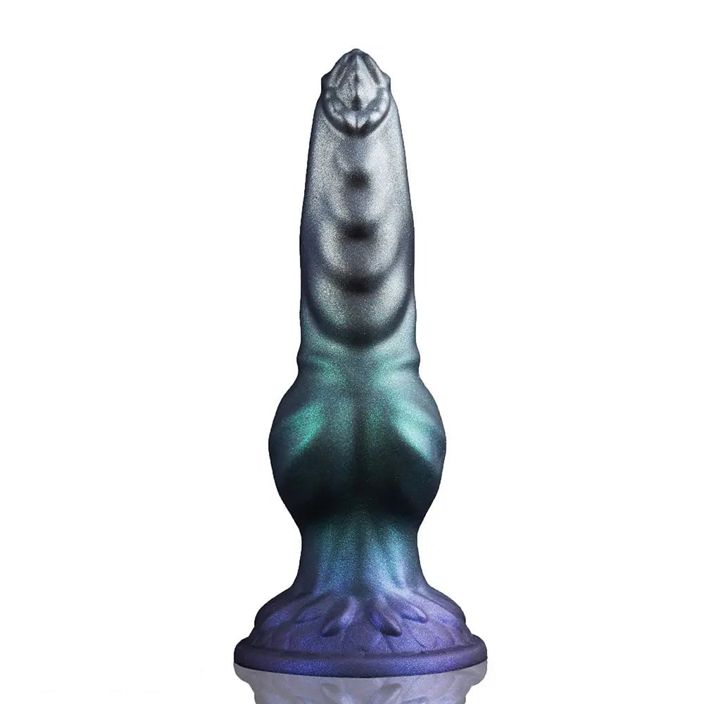 Blue green knotted dog strap-on dildo, photo 2