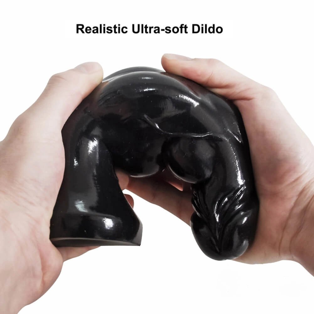 Knotted bumpy ridge PVC dildo, photo 4