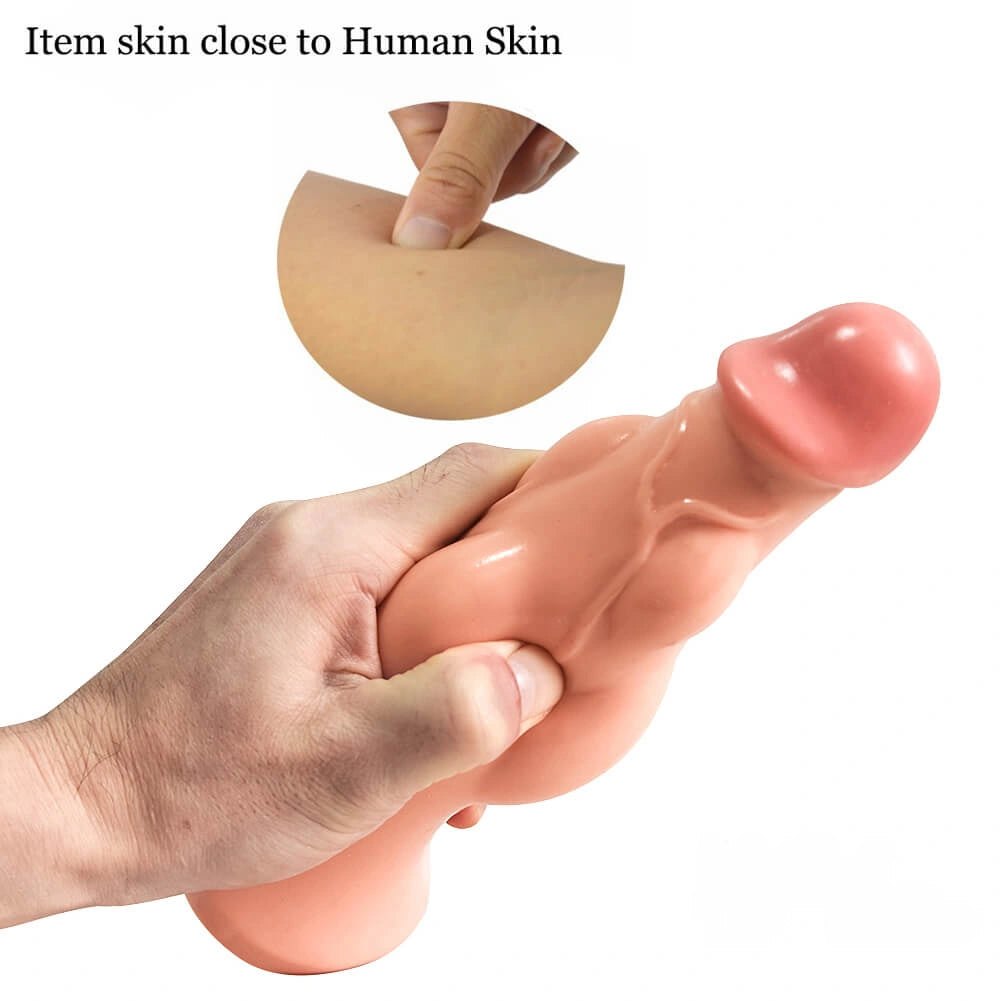 Knotted bumpy ridge PVC dildo, photo 5