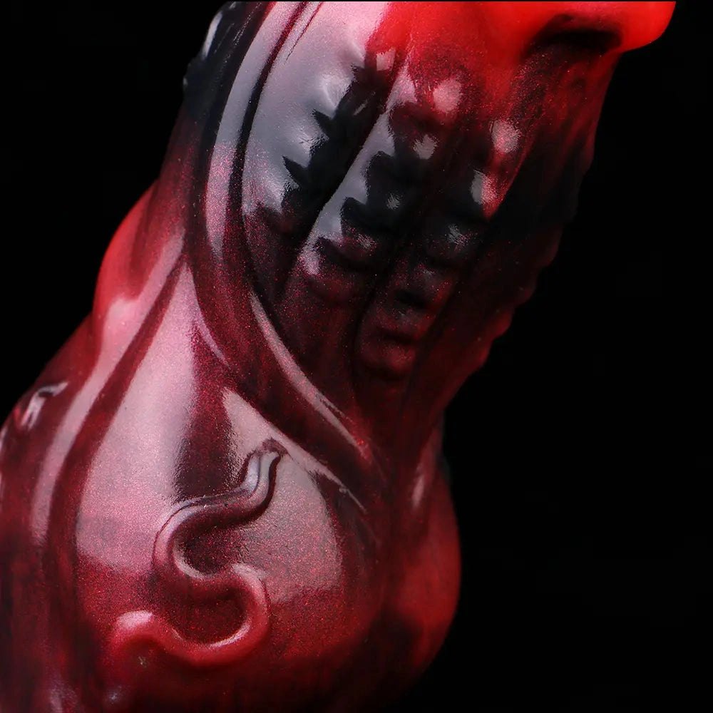 Colorful knotted cock extender sleeve, photo 13