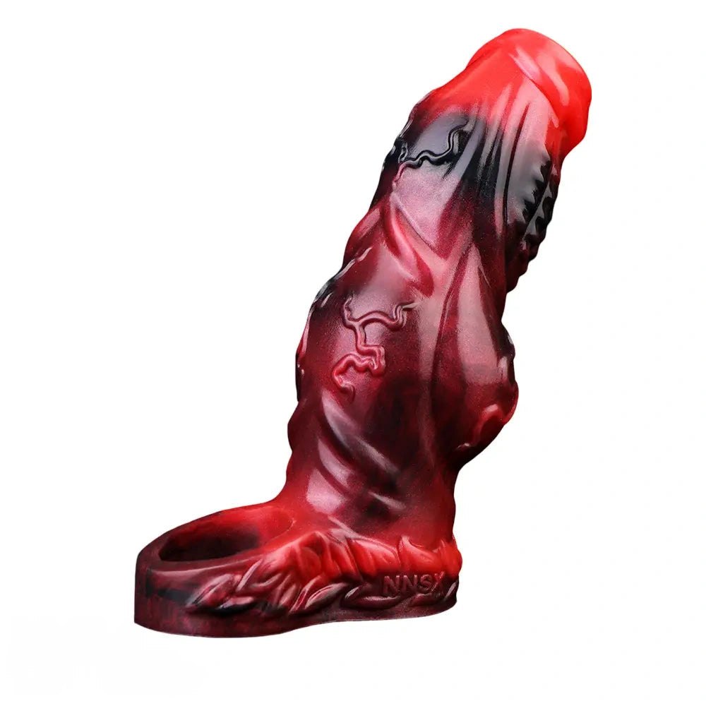 Colorful knotted cock extender sleeve, photo 2
