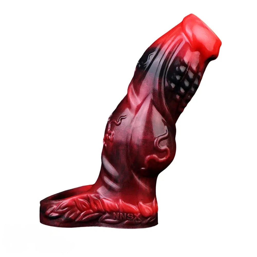 Colorful knotted cock extender sleeve, photo 3