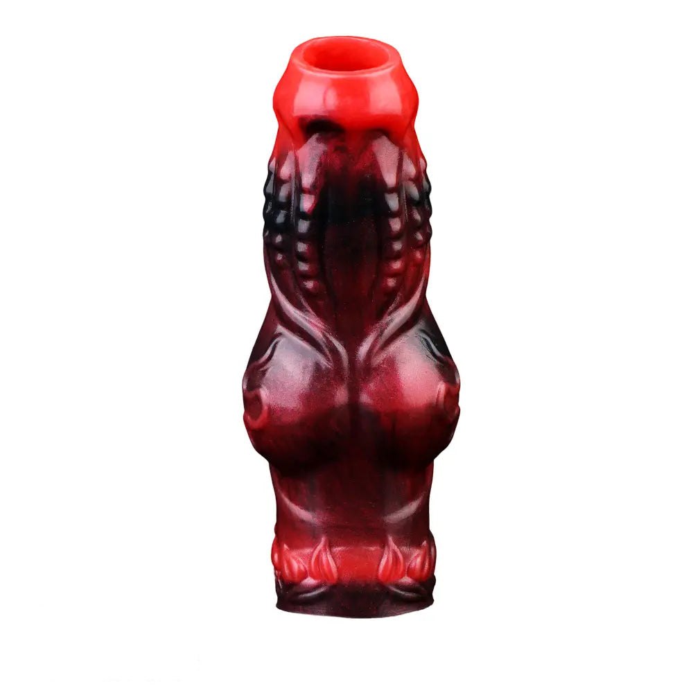 Colorful knotted cock extender sleeve, photo 5