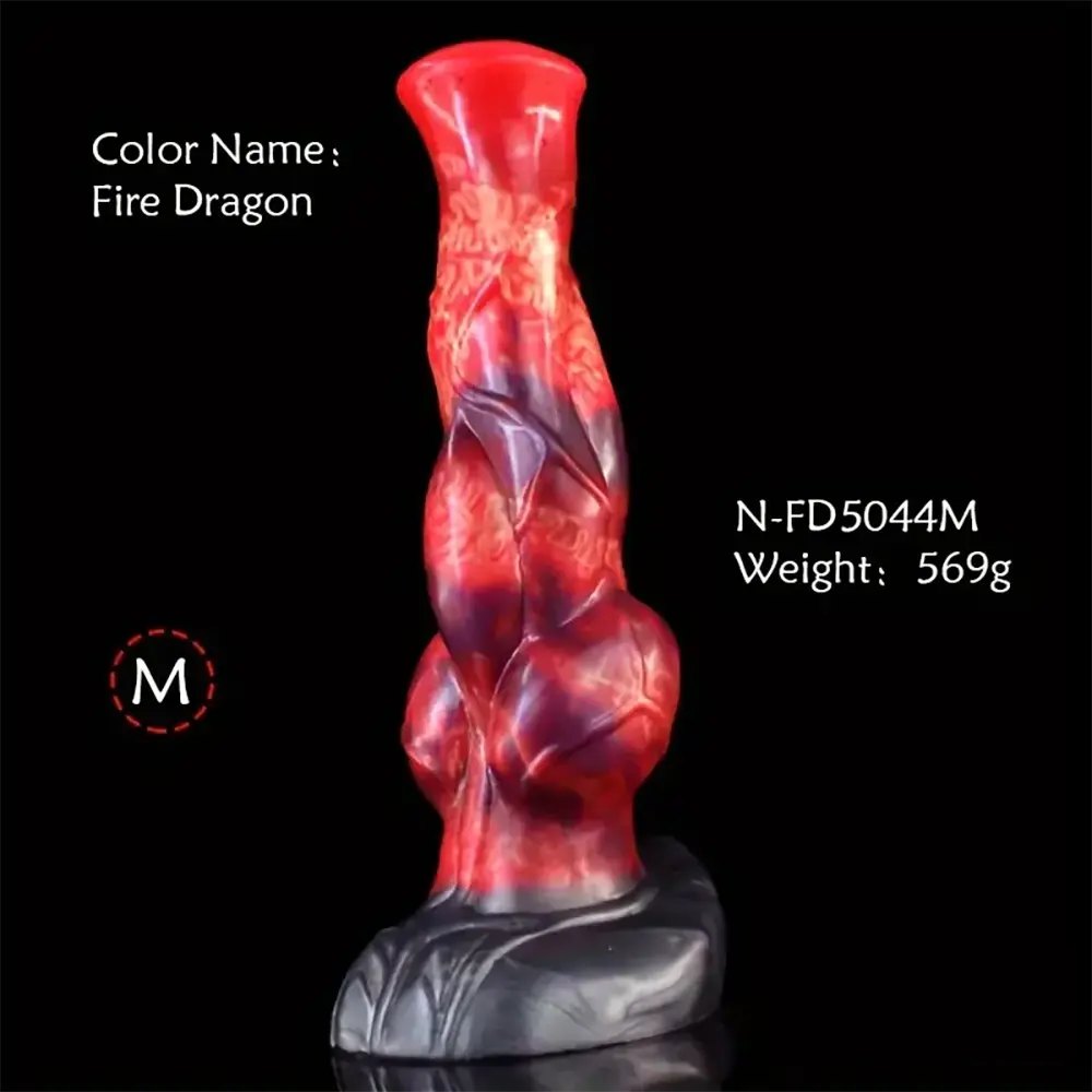 #1 colorful knotted animal dildo
