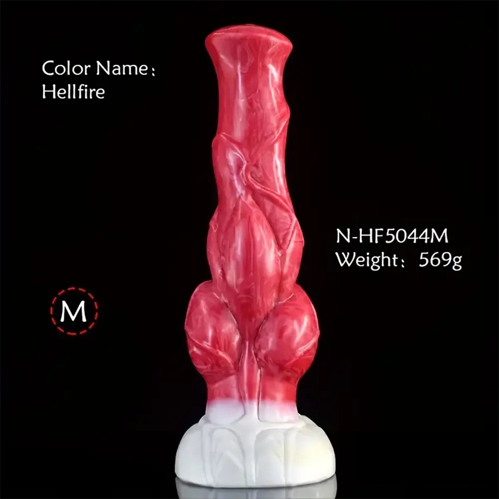 #2 colorful knotted animal dildo