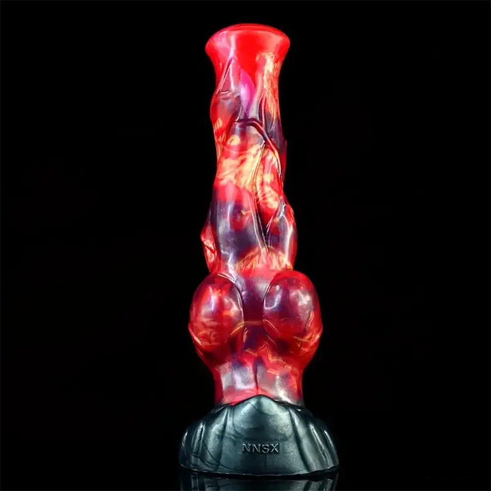Colorful knotted animal dildo, photo 1