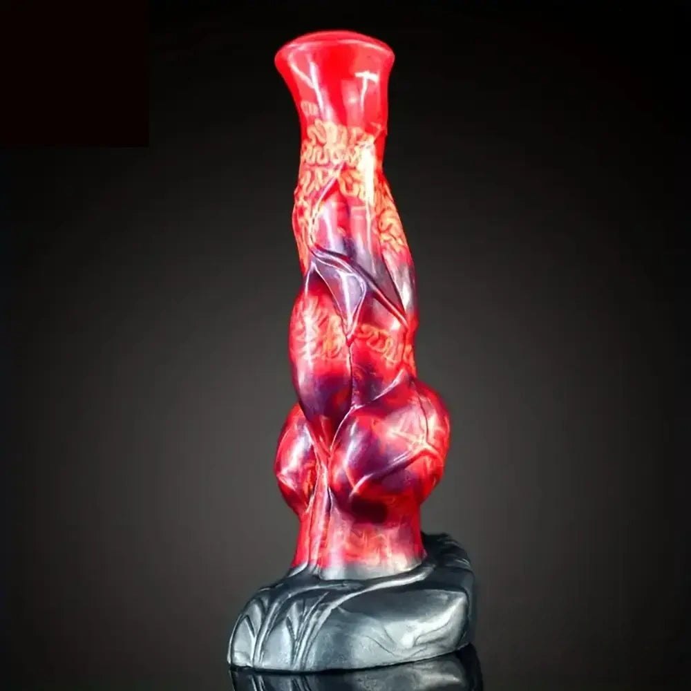 Colorful knotted animal dildo, photo 2