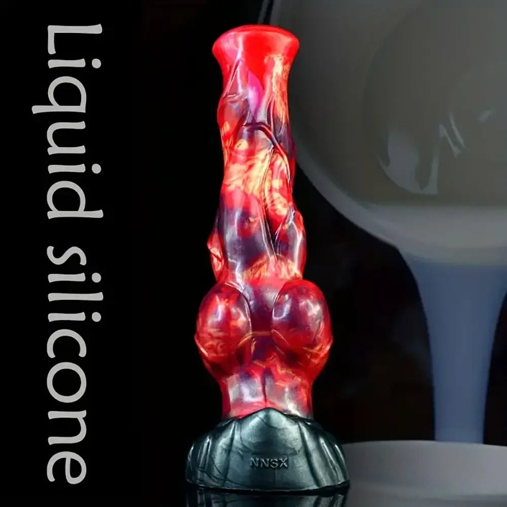 Colorful knotted animal dildo, photo 3