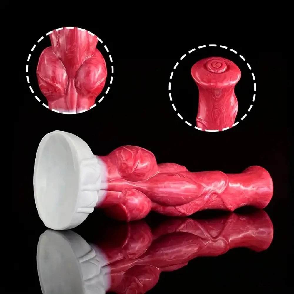 Colorful knotted animal dildo, photo 5