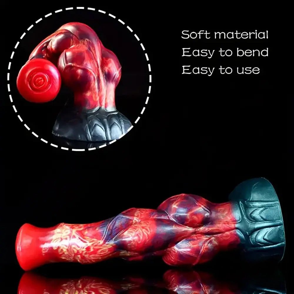 Colorful knotted animal dildo, photo 6