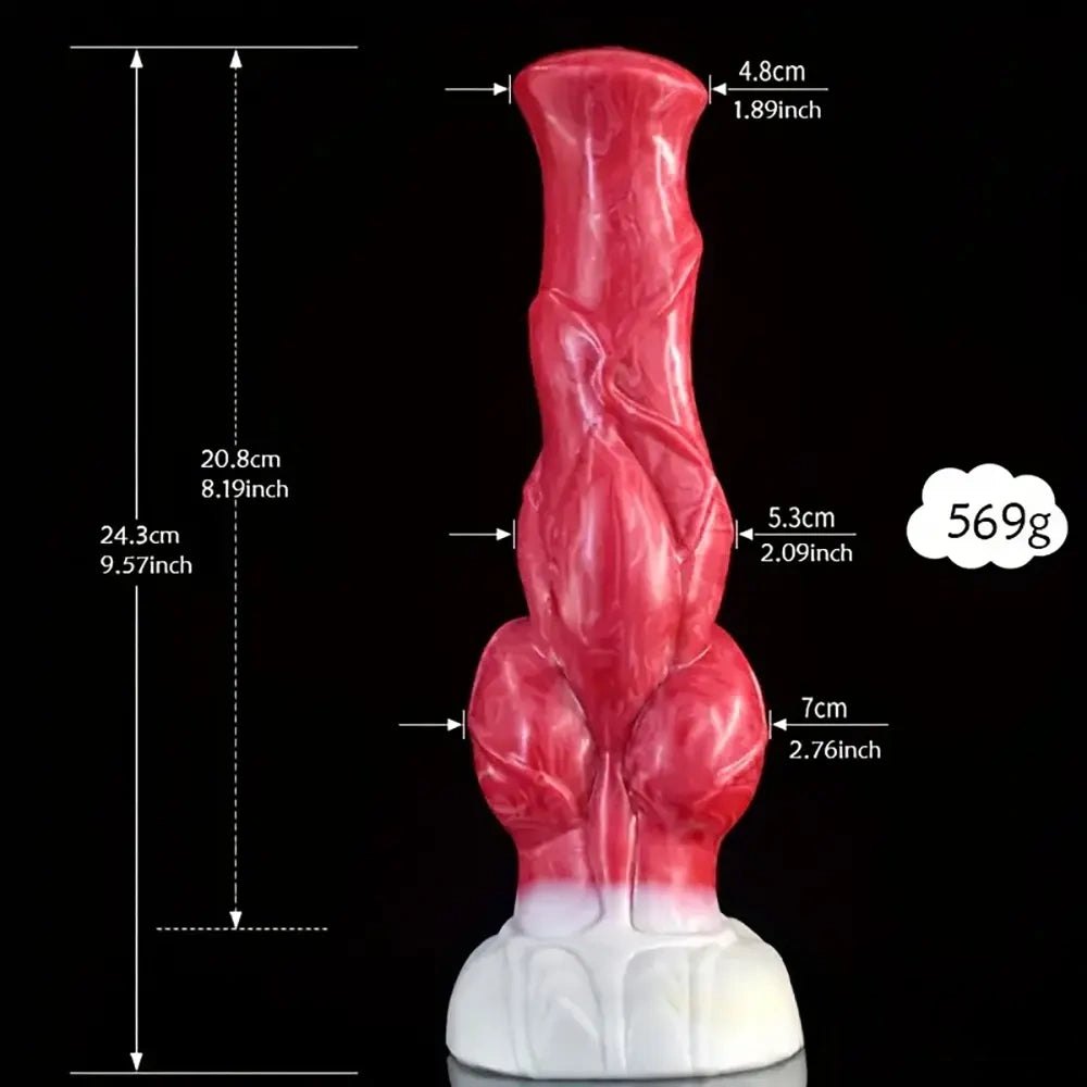 Colorful knotted animal dildo, photo 7