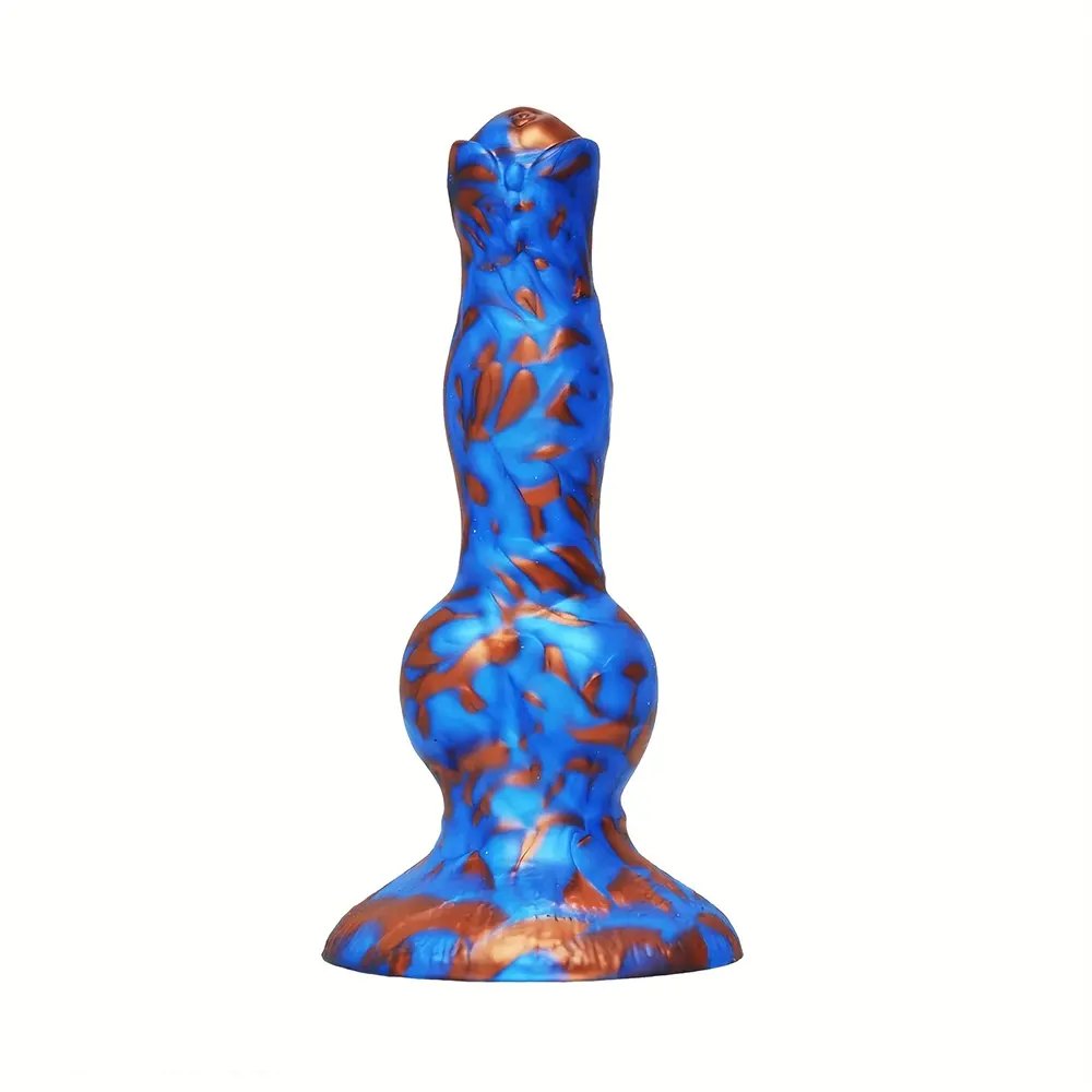 Knotted dog dildo with rounded knot, photo 1