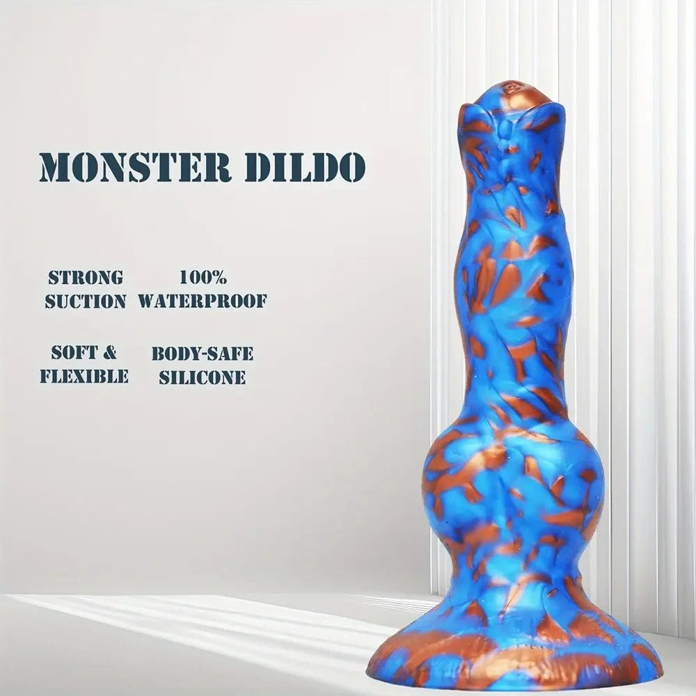 Knotted dog dildo with rounded knot, photo 2