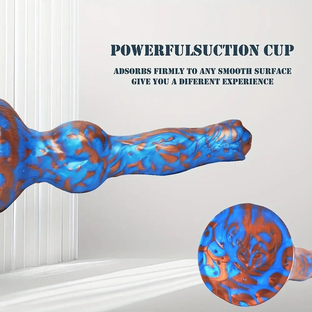 Knotted dog dildo with rounded knot, photo 3