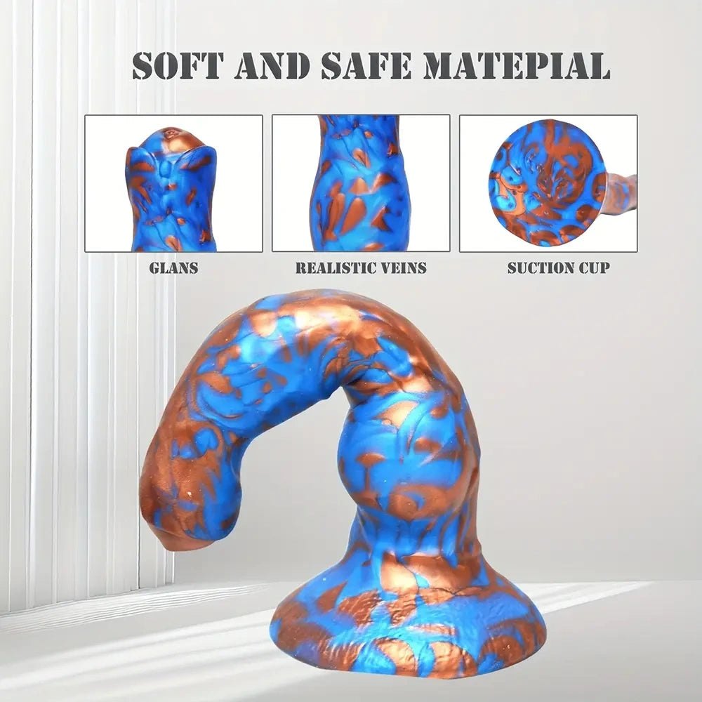 Knotted dog dildo with rounded knot, photo 4
