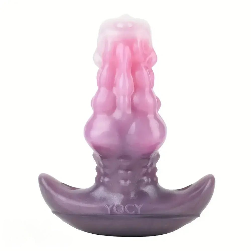 Silicone knotted dog style dildo, photo 1