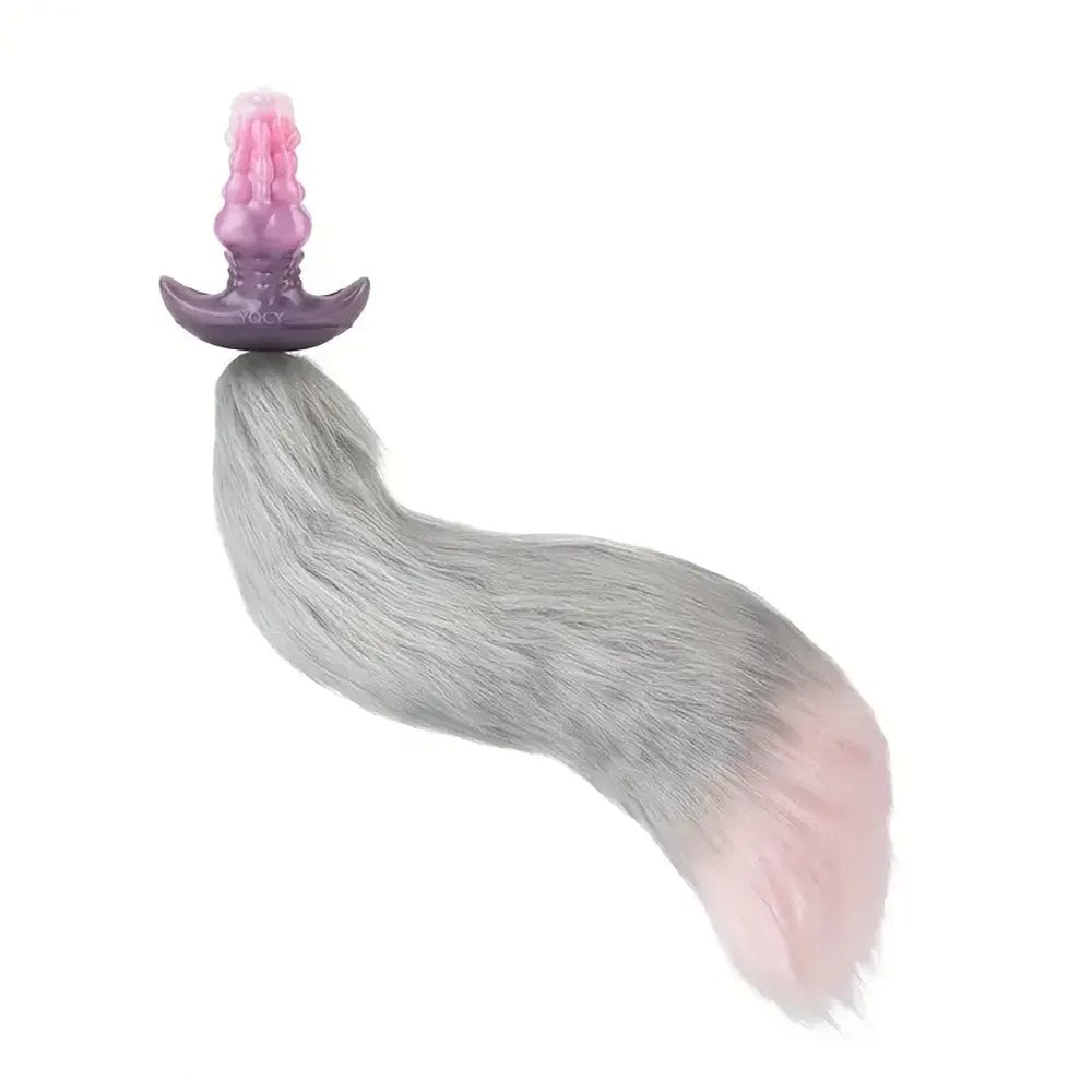 Silicone knotted dog style dildo, photo 12