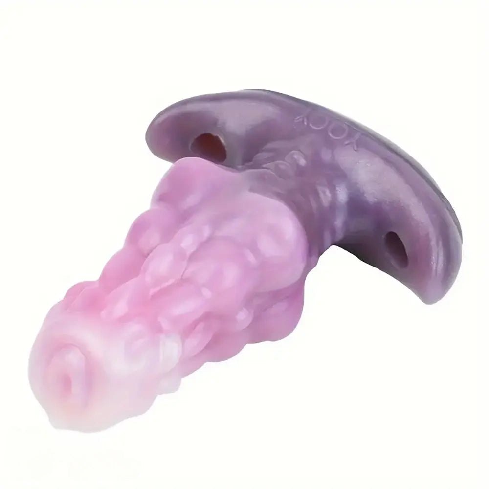 Silicone knotted dog style dildo, photo 2