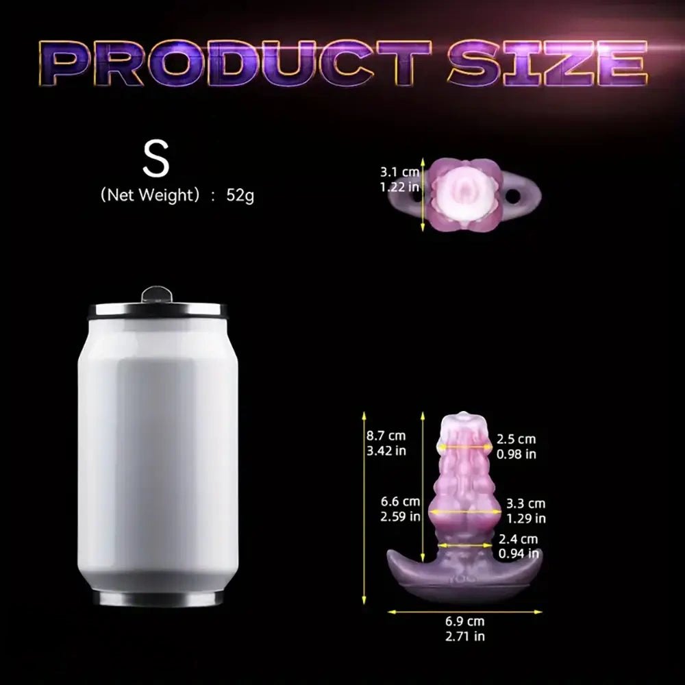 Silicone knotted dog style dildo, photo 3