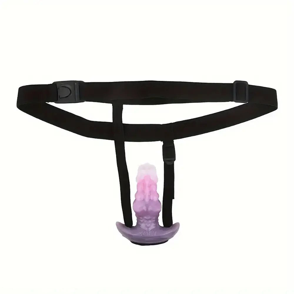 Silicone knotted dog style dildo, photo 4