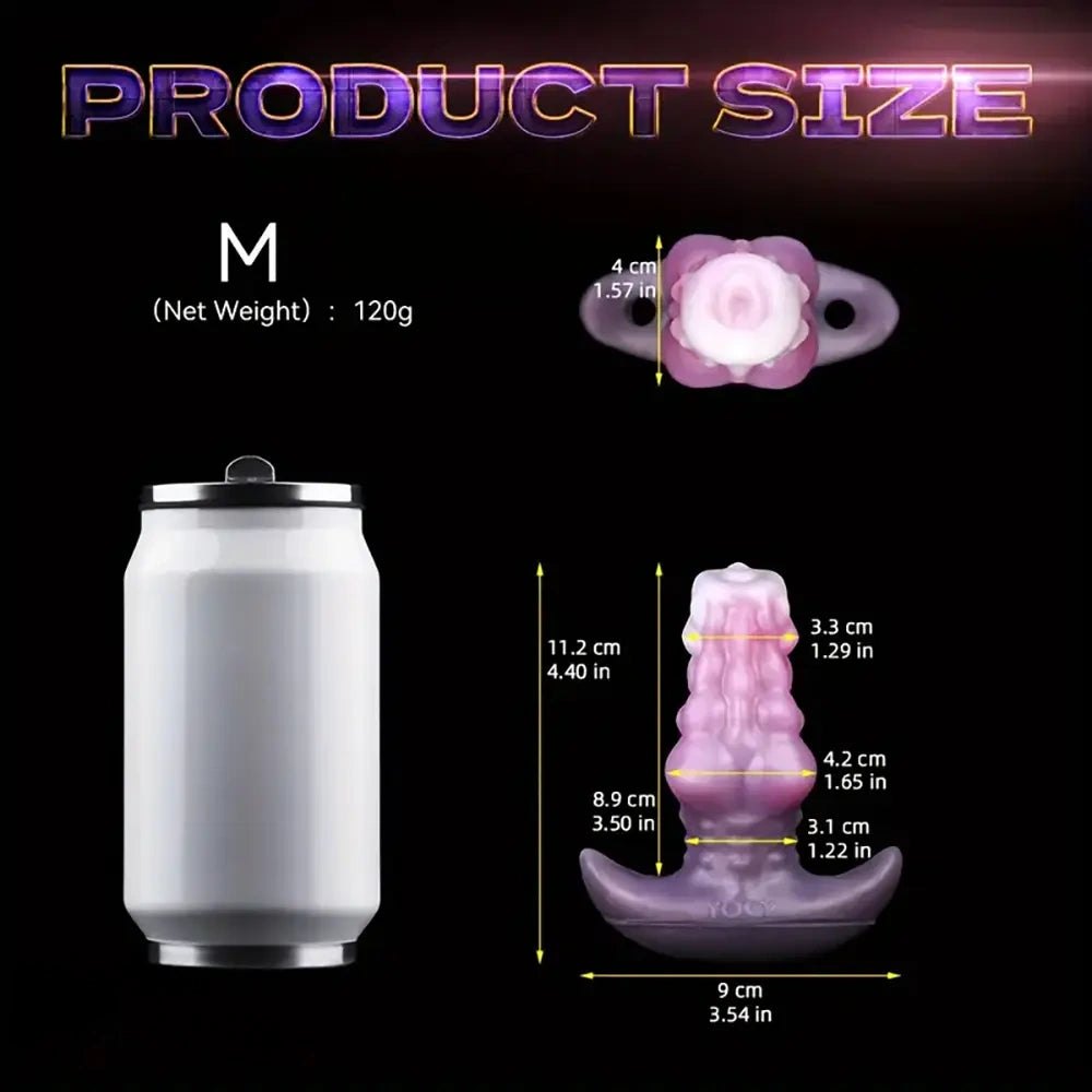 Silicone knotted dog style dildo, photo 5