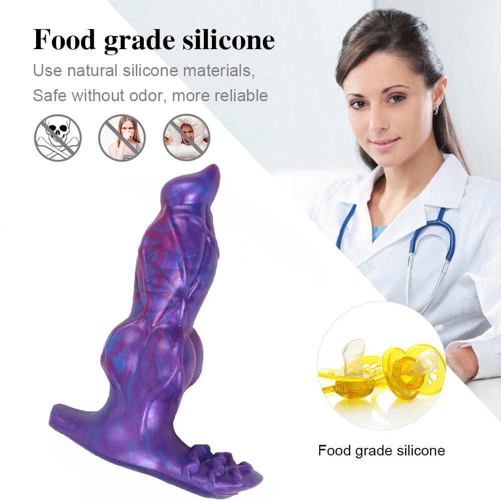 Knotted dog dildo with wireless remote, photo 4